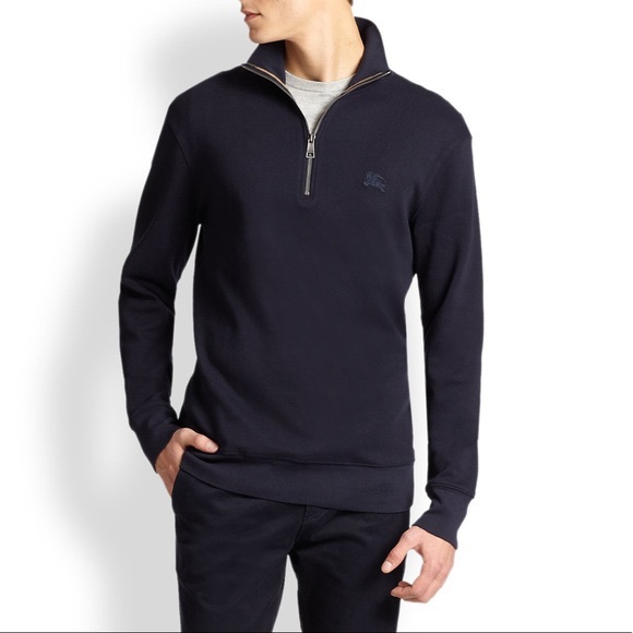 Mens Burberry Brit Xxl Admiral Half Zip 